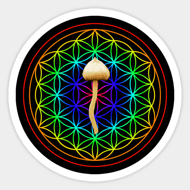 Magic Mushroom Sticker by StoatyStudio